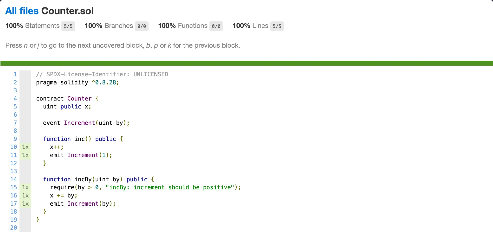 The report of a file
